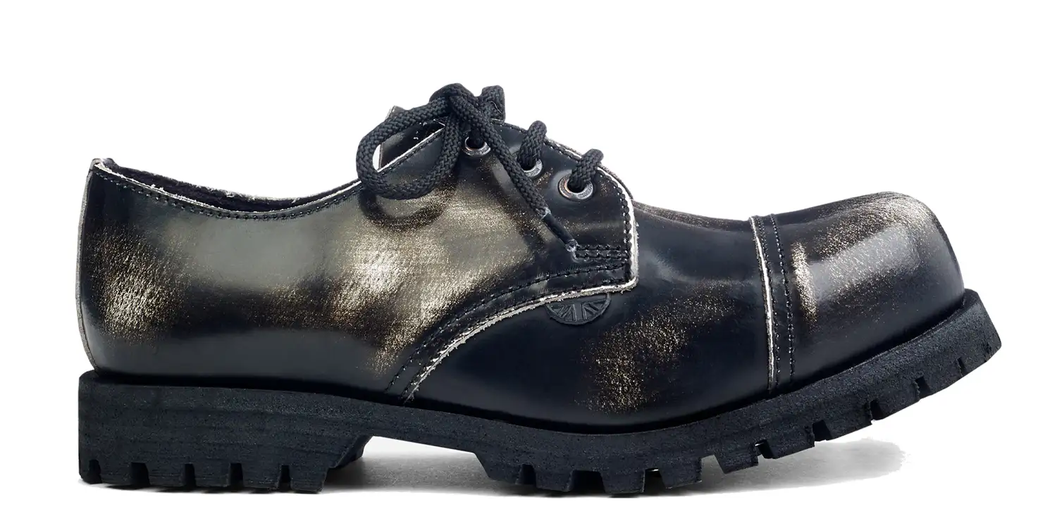 Black & White Leather Shoes